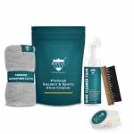 ROYAL CARE PROFESSIONAL PREMIUM SILICONE FOAM CLEANER KIT for Shoe |SFOAM 150 ML + 1 BRUSH + SHINE SPONGE + MICROFIBER CLOTH | Works on Leather, Whites, Nubuck, Golf Shoes, Basketball Shoes, Boots, Sandals