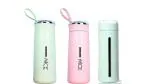 Welour Glass Multicolor Air Up Water Bottle Flask - 500 Ml (Set Of 3)