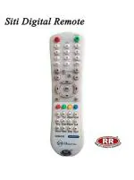 SJ24 MOBILE HOSPITAL White RR Siti Digital Cable Set top Box Remote