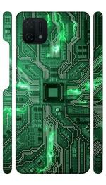 YAPZONE Cool Motherboard Green |Designer Printed Hard Back Cover for Oppo A16K Premium & Attractive Case for Your Smartphone