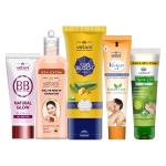 Vetoni Women's Care Kit - Neem Face Wash, Veclean Hair Removal, Roll-On, BB foundation & Sun Block. Pack of 5
