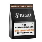Bevzilla 1kg Butterscotch Instant Coffee Powder |Makes 500 Cups| Made For HoReCa