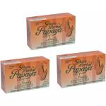 MaatiNaturals Pure Herbal Papaya Fruity Skin Whitener Soap For All Skin Types - Pack of 3 | Each 135G |