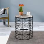 Metalsmith Brown Wooden Side Table For Home, Kitchen, Living Room And Office (Standard, Pack Of 1)