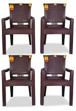 Anmol Moulded Thar Luxury Comfortable Chair with Long Back Capacity 200kg Set of 4