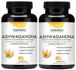 TOO HARD Organic Ashwagandha Root with Black Pepper Capsules - 30ct - 800mg, Natural Stress & Mood Relief, Sleep Aid & Thyroid Support Supplement; Ayurvedic Nootropic for Focus & Energy (Pack 2)