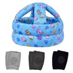 Cuteably Multicolor Baby Head Protector And Baby Knee Pads