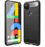 KrKis Google Pixel 4A Black Plastic, Rubber Back Cover, Csk-12