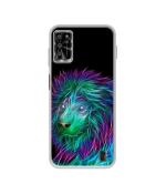 Casotec 3D Lion Design Printed Silicon Soft TPU Back Case Cover Lava Yuva Pro 4G