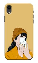 MobiEra iPhone XR Multicolor Selfie Girl Design Plastic Hard Case Cover