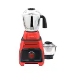 Cellecor GMC-750 PLUS Juicer Mixer Grinder 750 Watts | ABS | 2 Stainless Steel Jar | 3 Speed Control | Heavy Duty Motor with 2 Years of Warranty (Red & Black)