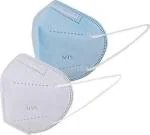 Rockjon Blue Washable And Reusable Mask Without Filter - Free Size (Pack Of 2)