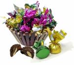 Chocolate Basket Gift Hamper for Birthday, Rakhi/RakshaBandhan , Anniversary , Valentine Day 30 Pc Chocolate in Wooden Reusable Premium Basket