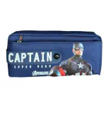 Radhya Accessories Avengers Pouch Spider-Man Canvas Pouch for School for Kids, Kids Travelling Bag Utility pouch Birthday Gift Captain America Pencil pouch for Boys (Pack of 1)