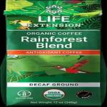 Life Extension Rainforest Blend Decaf Ground Coffee 12 oz