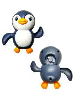 VParents Swimming Penguin Bath Toy Toddlers Swimming Floating Playing Toy in Bathroom Beach Pool Colourful Water Toys (Colour May Vary) (Penguin)