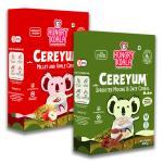HUNGRY KOALA Cereal Made With Natural Ingridients Millet Apple Sprouted Moong & Dates For Kids To Grow Healthy No Preservative Or Additives Or Maida 250 Grams Pack Of 2