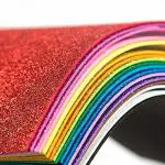 Swarup Ent. Multicolor A4 Shining Glitter Sparkle Paper (Pack of 10)