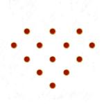 Comet Busters Red Round Bindi For Women