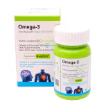 Haleup Triple strength Vegan Omega 3 capsules , Evonik Germany, Enriched with 500 mg Omega3 350 mg EPA & 150 mg DHA , for Healthy Heart, Brain ,Joints and Eyes Health capsules for Men and Women