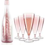 SLINCE Foldable champagne glass Plastic wine glass Portable wine glass Foldable drinkware water glass juice glass drinkware set wine glass bottle (1 SET)