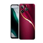 Draxon LAVA Yuva 3, YUVA 3 Red and Golden Printed Back Cover (10 x 3 x 20 cm)