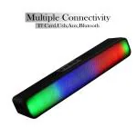 DAEWOO Starlight Portable Soundbar Bluetooth Speaker with Output and RGB LED Rainbow Light PhoneTV LaptopTablets Projectors Multi Modes Card USB Drive-d1