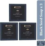 Kaers By HealthCrew Luxury Black Seed Soap | Kalonji Soap For Deep Nourishment & Glowing Skin | Anti-Fungal & Anti-Bacterial | Germ Protection | Soft Glowing Skin | Skin Conditioning | Best Soap for Pure and Gentle Cleansing | 150 g x 3 (Pack of 3)
