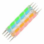 KOCCIDO 5 Pcs Nail Art Dotting Marbleizing Tool Mandala Dotting Tools Nail Art Dotting Embossing Tools Pattern Tracing Dotting Tools for Nails, Dot Painting Tools Stylus Dotting Tools