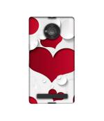 Casotec Multiple Hearts Design Printed Silicon Soft TPU Back Case Cover for Micromax YU Yuphoria