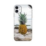 GADGETSWRAP Printed Vinyl Skin Sticker for Apple iPhone 11 - Pineapple Rocks Beach