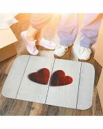 Status Super Soft Anti Slip Heart Shape Bath Mat/Door Mat/Bathroom/Bedroom/Living/Gifting/Valentine's Day Gift Mat/Couple Gift/Birthday Gift/Home Decoration/Loved Ones 15