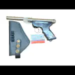 JGG JAIN GIFT GALLERY SILVER TOY GUN BLACK TOY GUN FREE 200 PELLETS WITH COVER