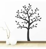 WOLPEP Multicolor Vinyl Black Tree Wall Sticker