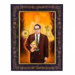 Hawai Bhimrao Ramji Ambedkar Photo with Synthetic Wood Frame for Home, Office, Café and Restaurant Décor | Size- 36x26x2cm | SFDI00601_BLK