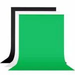 Hanumex Backdrop For YouTube Video Shooting (8x10.5 ft, Green And Sky Blue)