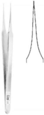 Alis Stailess Steel 11Cm 4 Inch Micro Forceps 0.2Mm A Gen 249 11