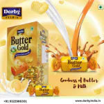 Derby Butter Gold - GODNESS OF BUTTER AND MILK | Gift Box Pack of 2 | Celebration pack for Holidays | Tasty Butter toffee | Party Pack of 600+50 gram Free| 50+5pcs Free