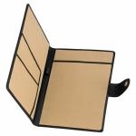 LRS Faux Leather Black A4 Size Conference Folder