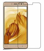 Vizio Celkon Q54 Transparent Tempered Glass Anti-Glare and Scratch Resistant Screen Protector with Dry and Wet Wipe 15 x 8 x 1.3 cm