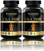Naturewell Cla 1000 Fat Burner, Fat Burner For Women And Men, Fat Loss, 60 Capsules Each (Pack Of 2)