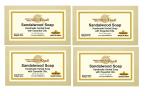 Parwati Gramudyog Herbal Products Sandalwood Handmade Herbal soap With Essential oils Pack of 4