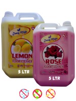 Dusty Might- Floor Cleaner Disinfectant Phenyl Liquid Surface Cleaner - 5LTR+5LTR (Lemon+Rose)