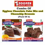 SOOPER CHOCOLATE CAKE MIX 250g + CHOCO CHIP BROWNIE MIX 250g 500 g ()
