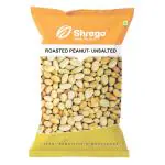 SHREGO Roasted Unsalted Peanuts, Vacuum Packed 1Kg [HoReCa Value Pack | Grade A Peanuts | Roasted NOT Fried | Rich in Protein & Fiber | Groundnut | Healthy Snack | Singdana | Skin Removed | Fresh | No Artificial Flavor ] (UNSALTED, 1 KG)