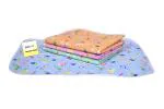 Kwitchy Nappy Changing Mat/Sleeping mats/Water Proof Bed Protector with Foam Cushioned for New Born Baby Sheets (Pack of 4)
