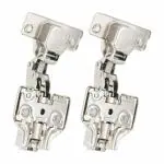 Link Cabinet Hinge| Soft Close| 3D Plate| Insert Overlay- 15 Crank| SS Finish (Pack of 2Pcs)|1 yr Warranty