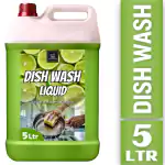 BLISS & BLUSH Dishwash Liquid 5 Liter Green | Biodegradable | Long-lasting and Refreshing | Leaves No Residue