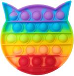 KARTUNBOX Fidget Cat Toys, Big Push Pop Its Bubble Fidget Sensory Toy, Autism Special Needs Silicone Stress Relief Toys, Sensory Toys Novelty Gifts for Kids (Multicolor)