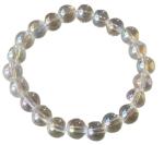 Feel Touch Mart Rainbow Aura Quartz Bracelet Certified Angel Aura Bracelet Beautiful Transparent With Amazing Shining Angel Aura Crystal Bracelet Adjustable Angel Aura Bracelet For Men & Women